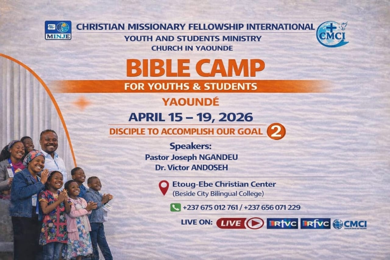 Young people and students on fire to achieve the five-year goal: the CMCI Bible Camp is coming to Yaoundé
