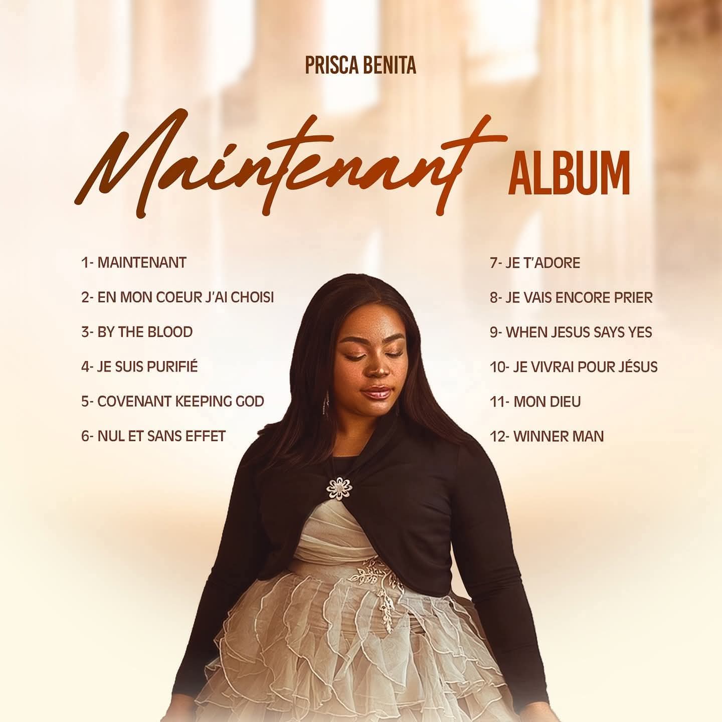 Minister Prisca Benita dévoile son nouvel album : “MAINTENANT”