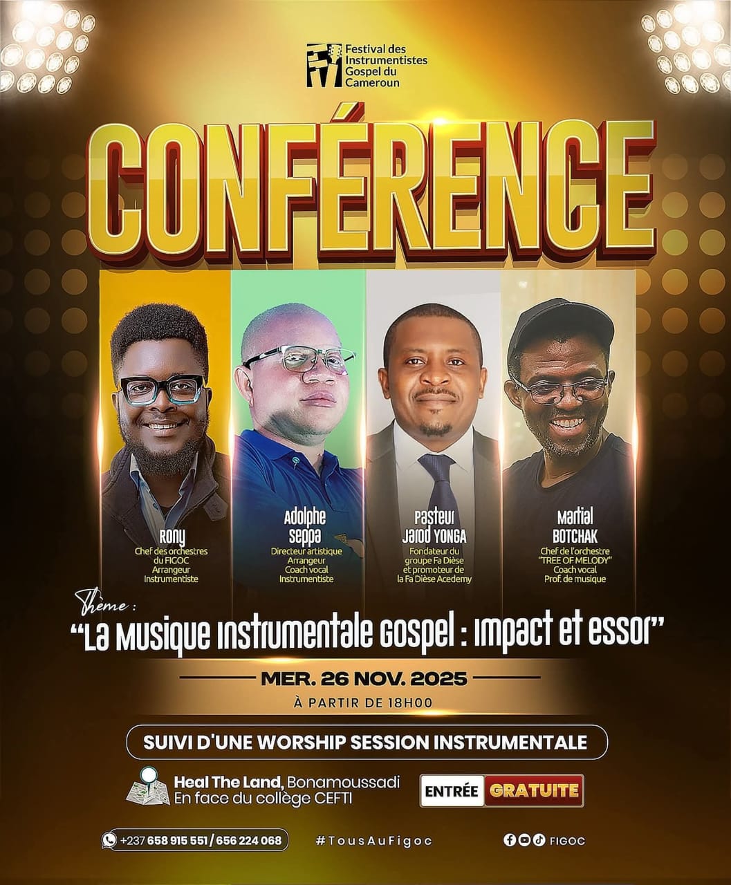 Conférence sur la musique instrumentale Gospel à Douala