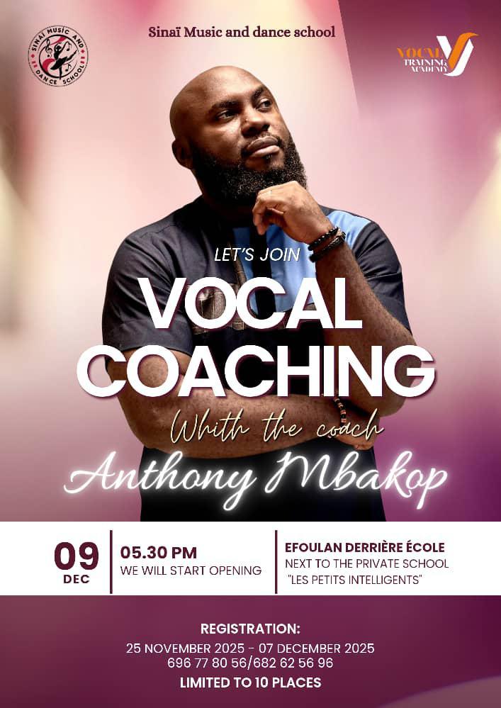 VOCAL COACHING – WITH ANTHONY MBAKOP
