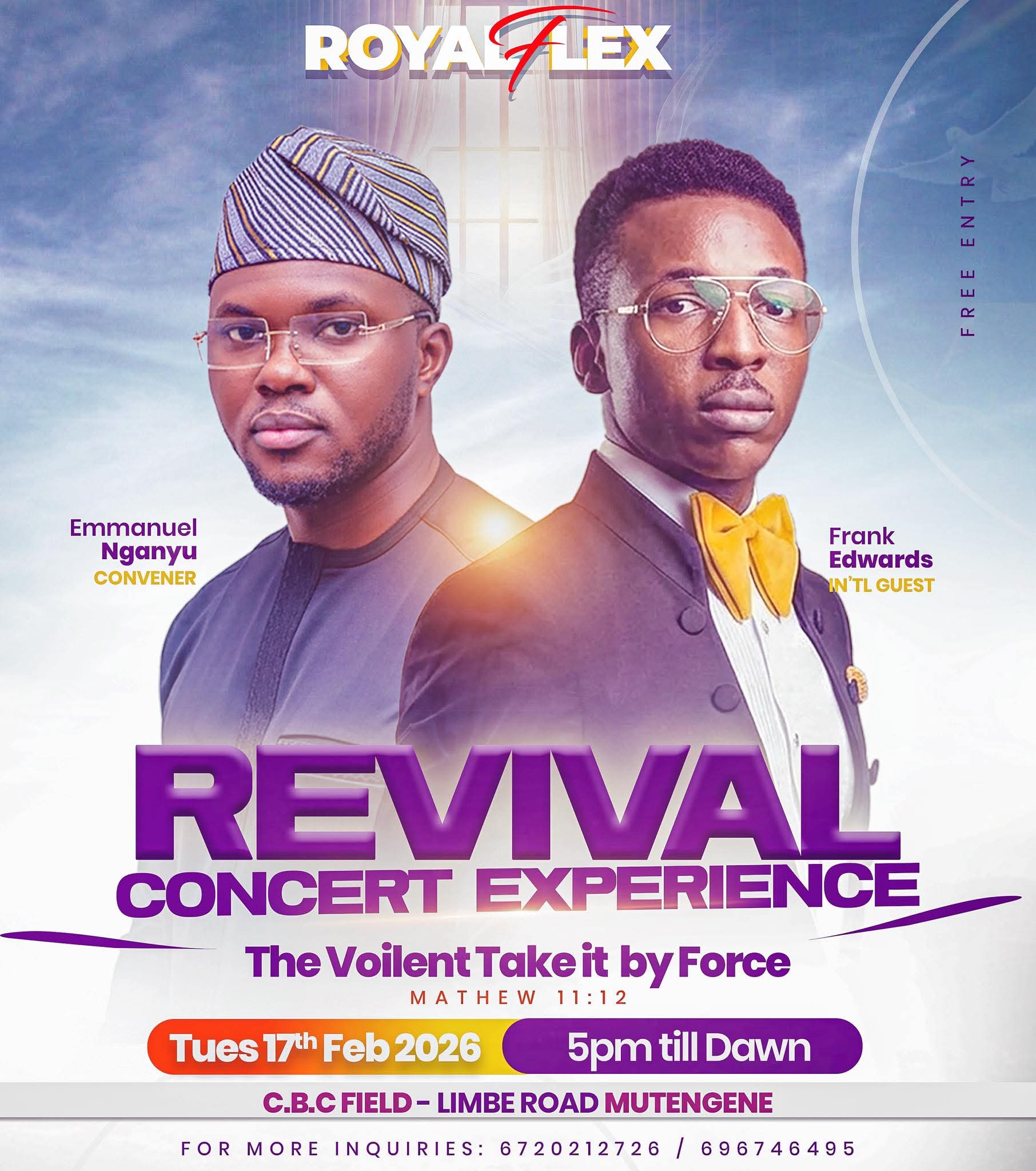 REVIVAL CONCERT EXPERIENCE – ROYAL FLEX