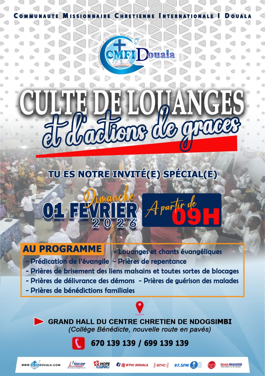 CMCI- Douala : culte spécial de louanges et d'actions de grâces