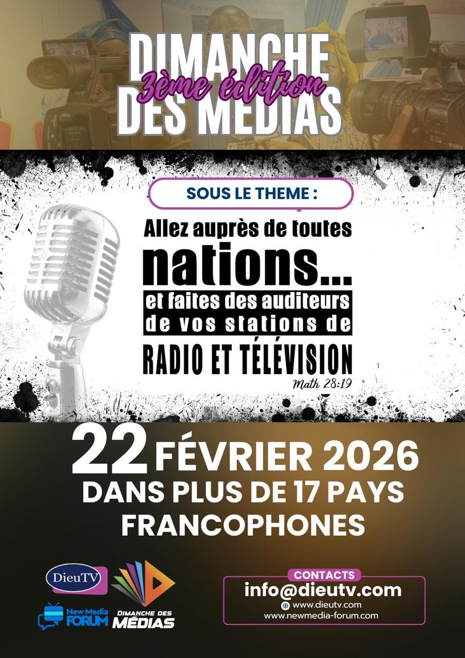 Dimanche des Médias - 3ème édition DIMANCHE 22 FEVRIER 2026