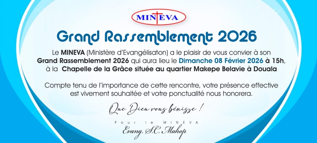 INVITATION - Grand Rassemblement MINEVA 2026 avec l'évangéliste SAMUEL CLAUDE MAHOP