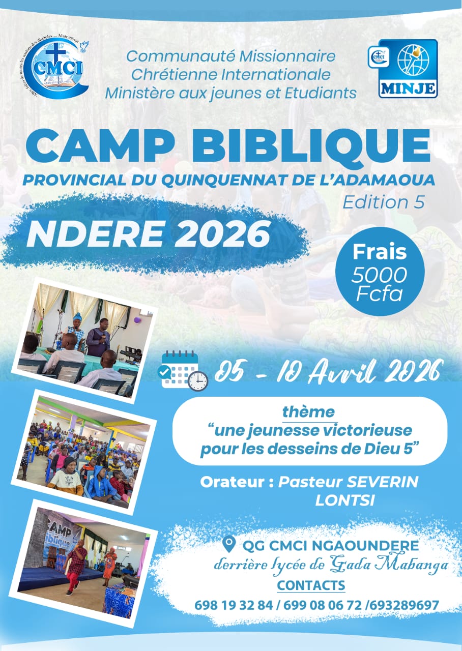 CAMP BIBLIQUE PROVINCIAL DU QUINQUENNAT NDERE 2026