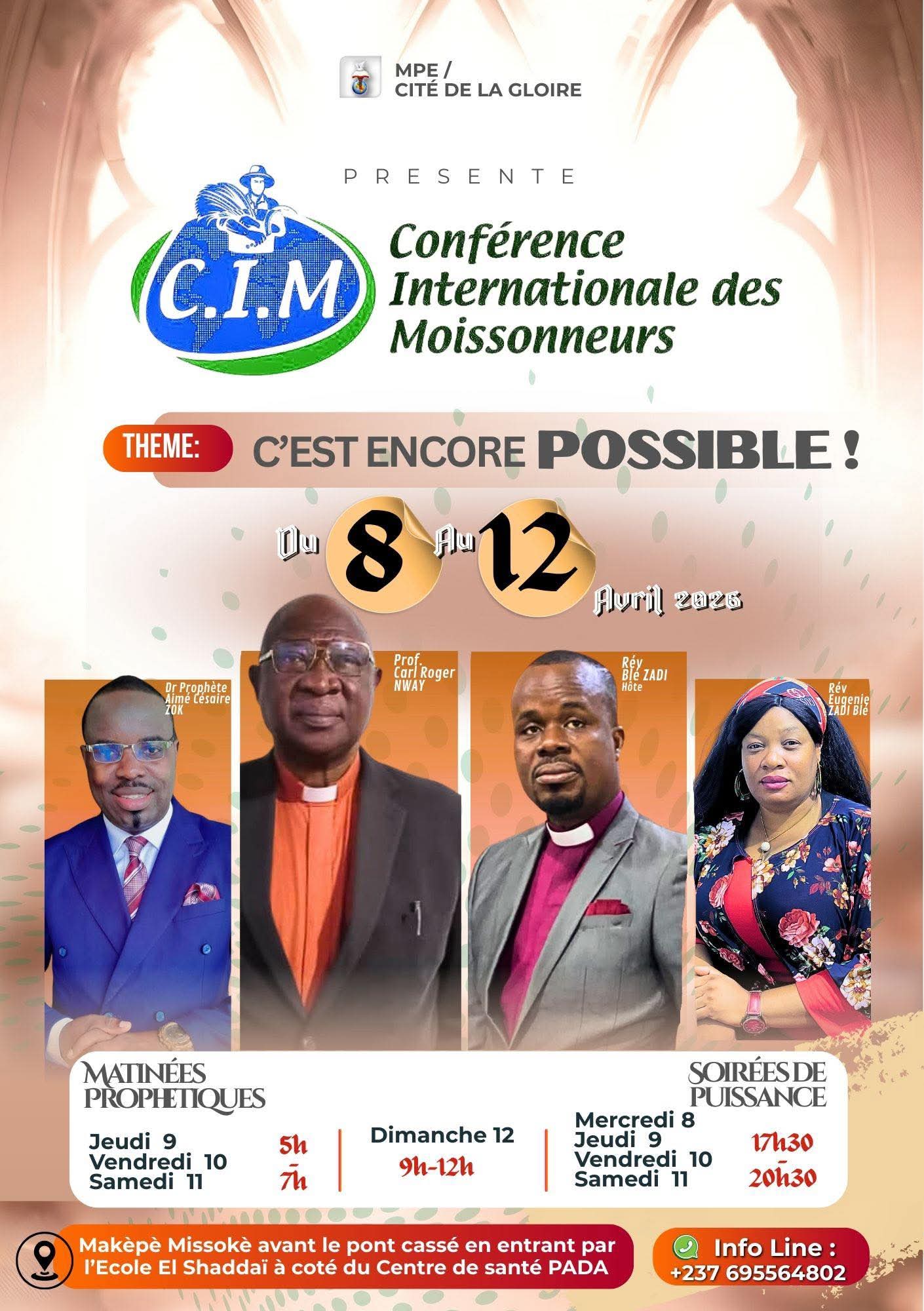 Douala accueille la Conférence Internationale des Moissonneurs  avril 2026