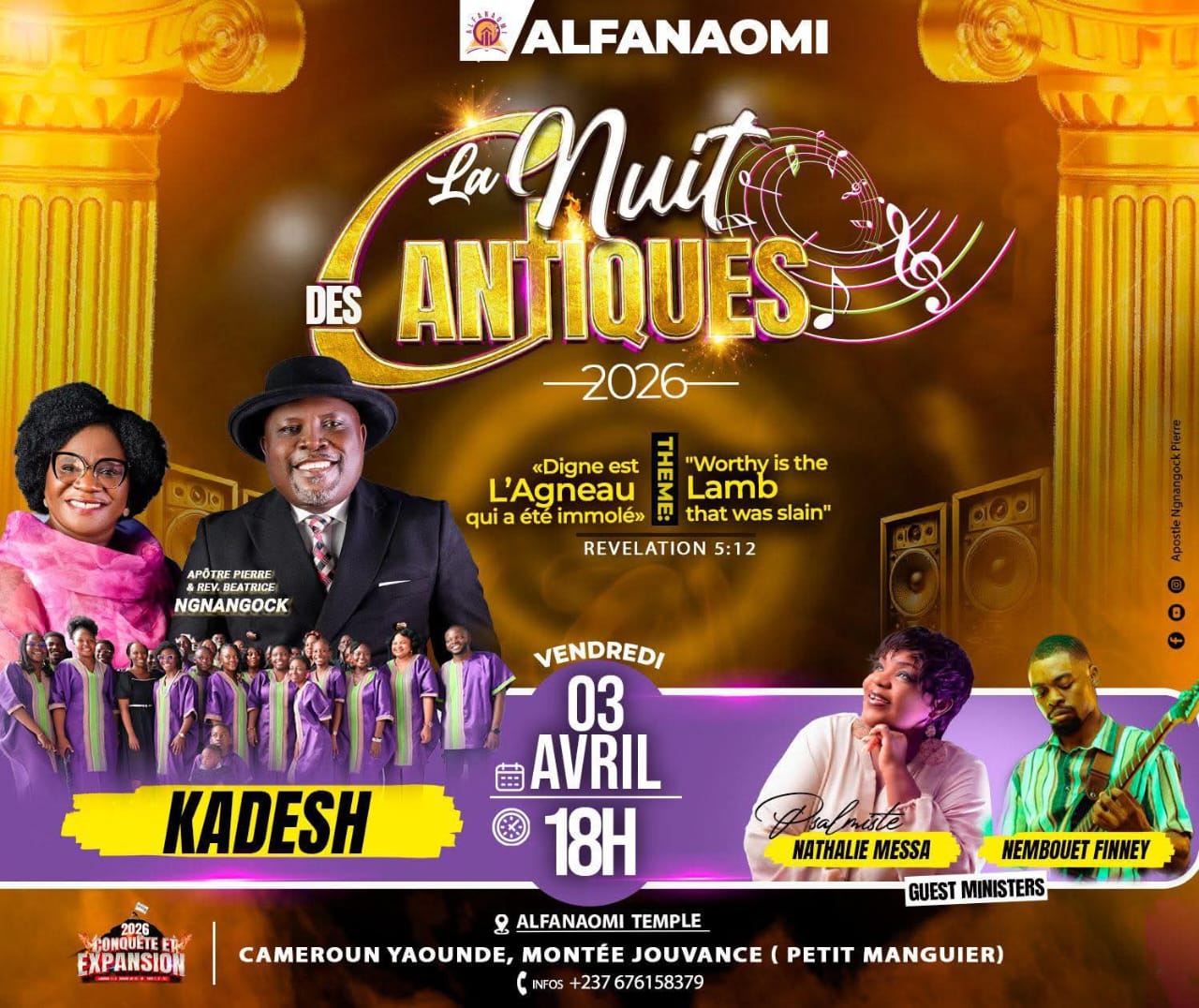 La Nuit des Cantiques 2026  Alfanaomi