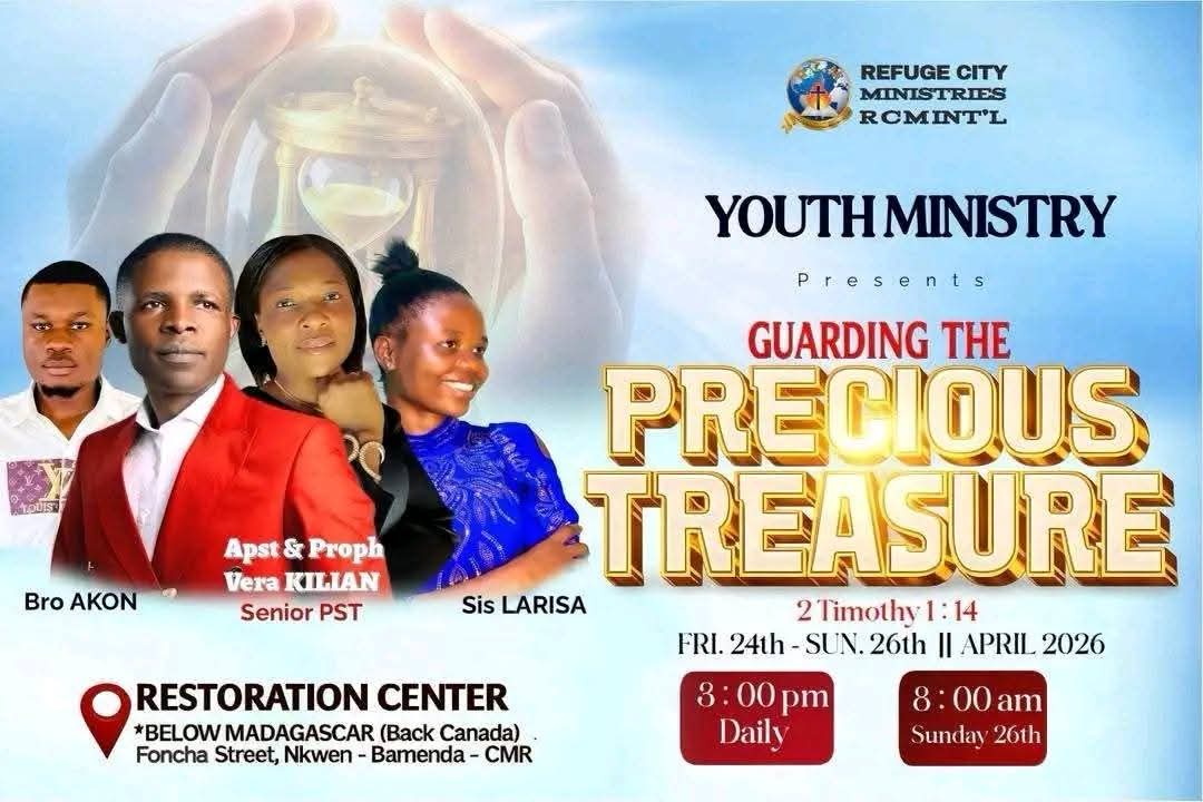 YOUTH MINISTRY PRESENTS: "GUARDING THE PRECIOUS TREASURE" (2 Timothy 1:14)
