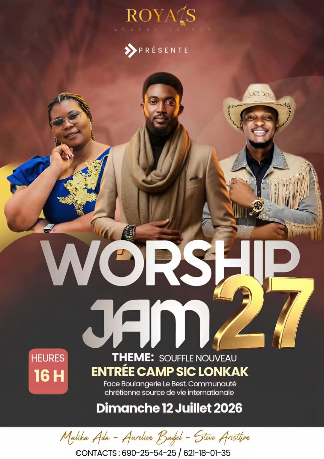 Worship Jam 27 : "Souffle Nouveau" annoncé le 12 juillet à Douala
