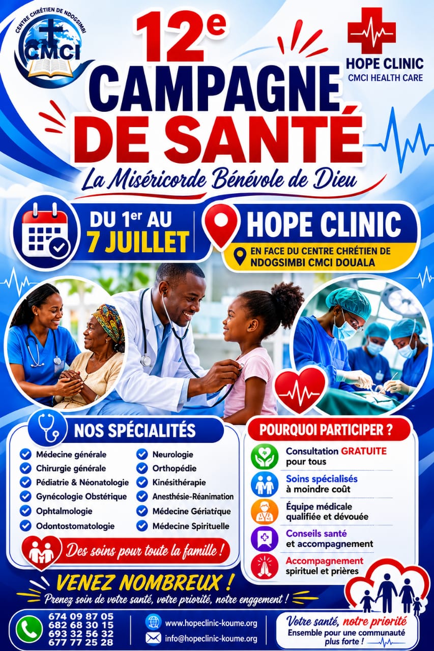 12ᵉ Campagne de Santé Hope Clinic : la médecine gratuite s'invite à Ndogsimbi