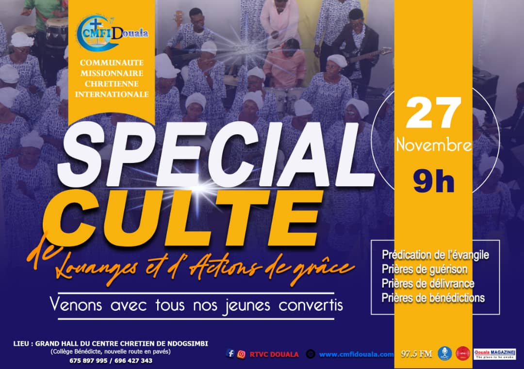Spécial culte de louanges et d'action de gr&acirc;ce &agrave; la CMCi