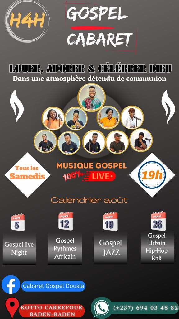 Gospel Cabaret Ao&ucirc;t