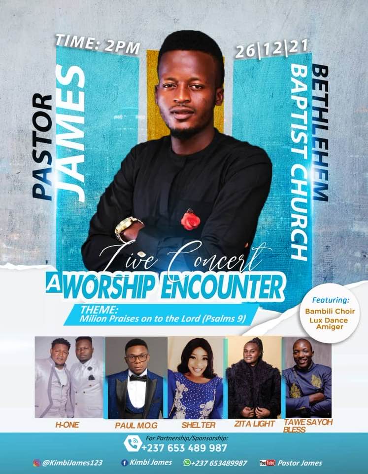 Concert live pour une rencontre d'adoration ave le Pasteur James