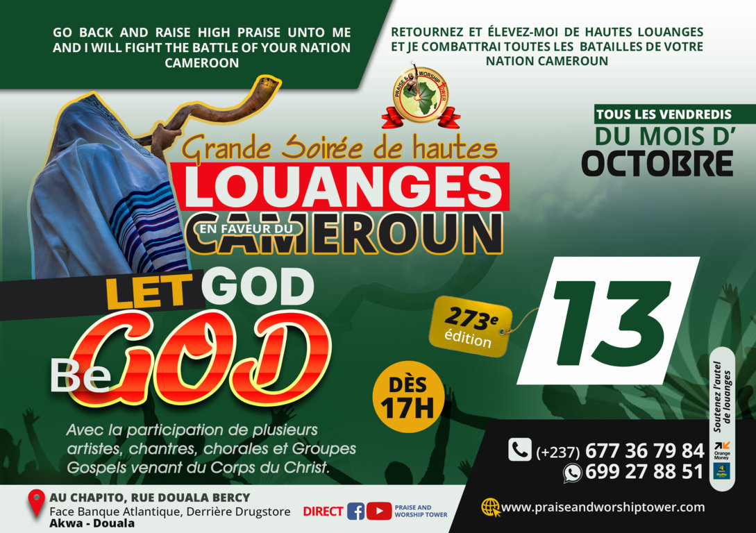 273e édition des soirées de hautes louanges en faveur du Cameroun