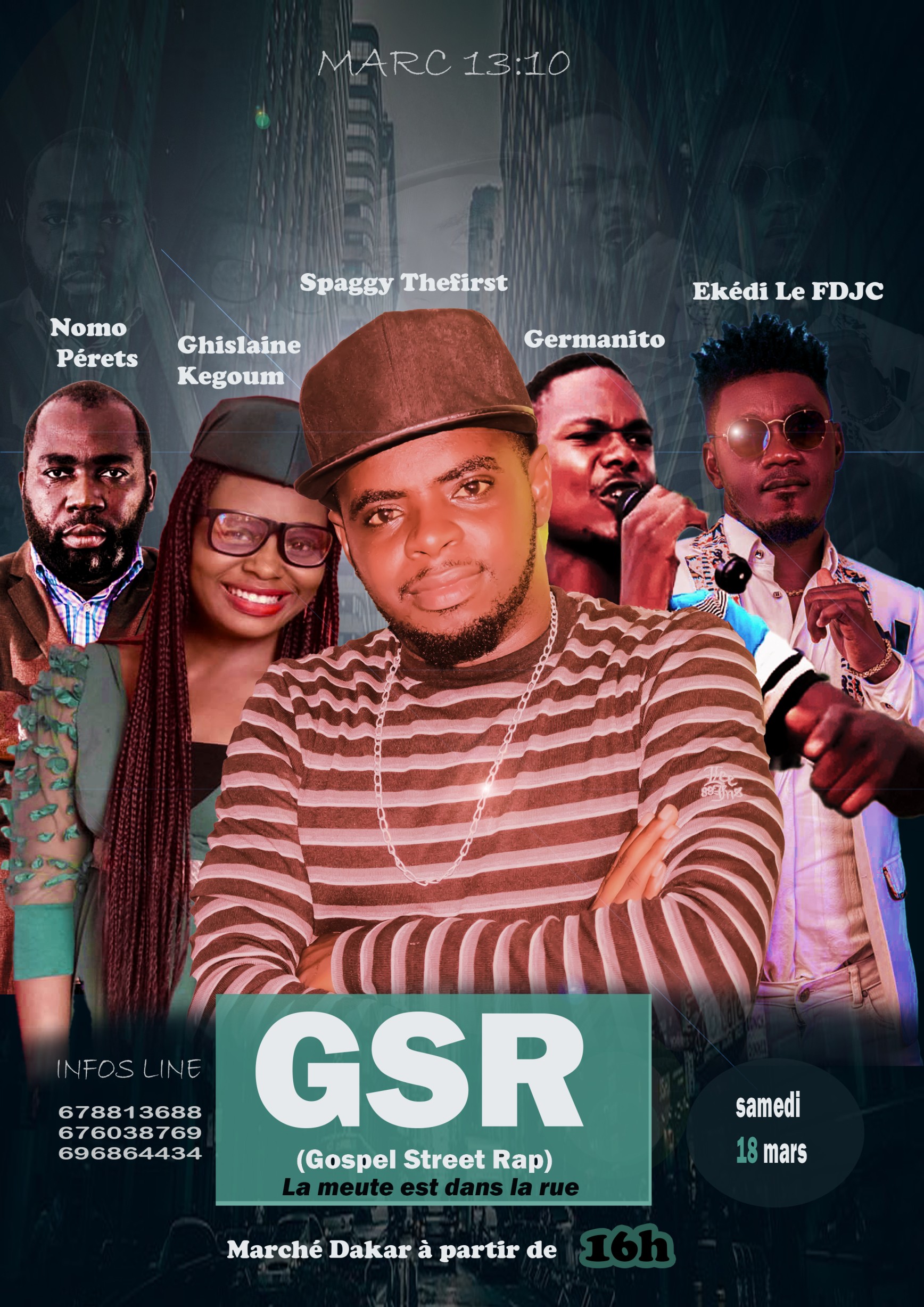 Gospel Street Rap au marché Dakar-Douala