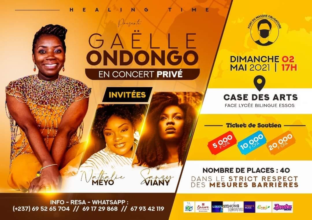 Gaelle Ondongo in private concert