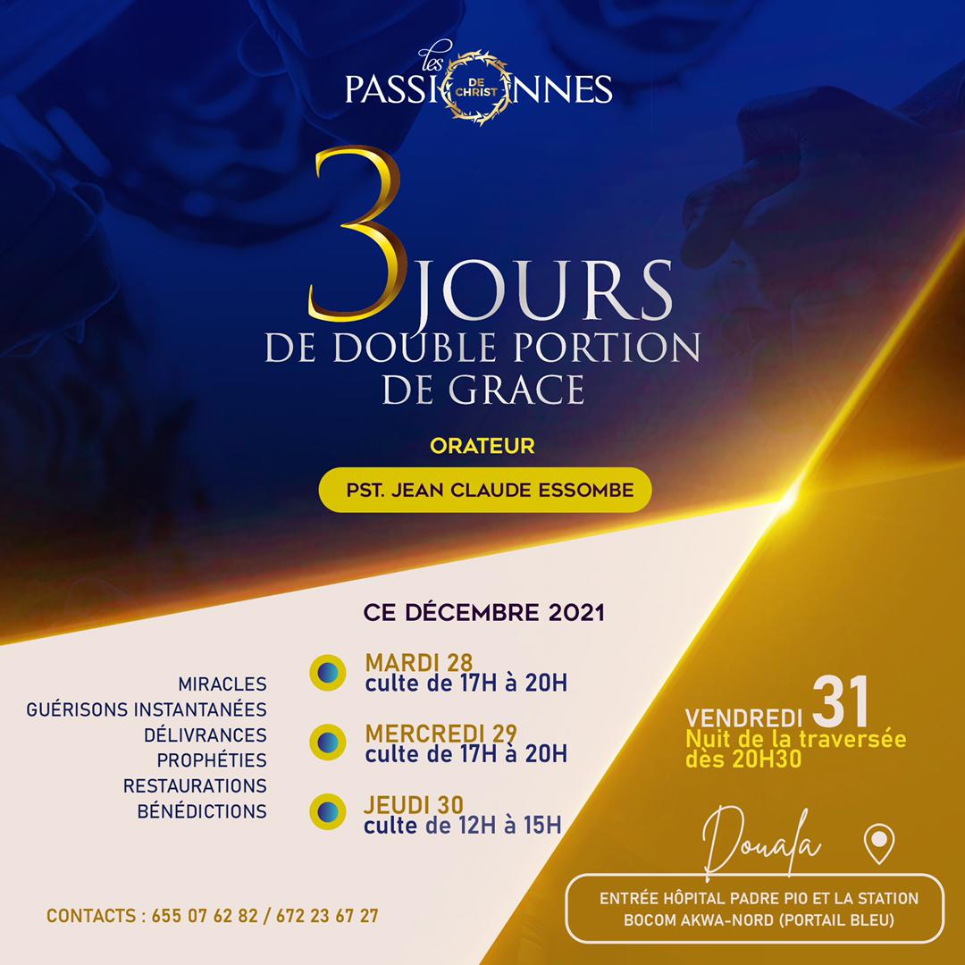 3 jours de double portion de gr&acirc;ce et une nuit de la traversée