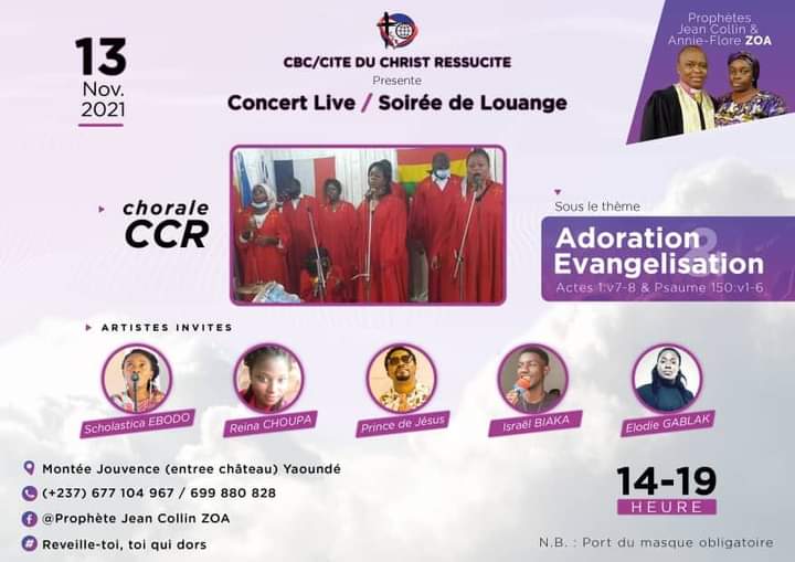 Concert live - Soirée de louange &agrave; Yaoundé
