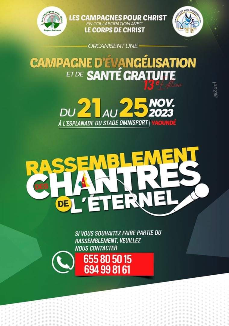 Sainte convocation des chantres pour le Festival d'Evangélisation