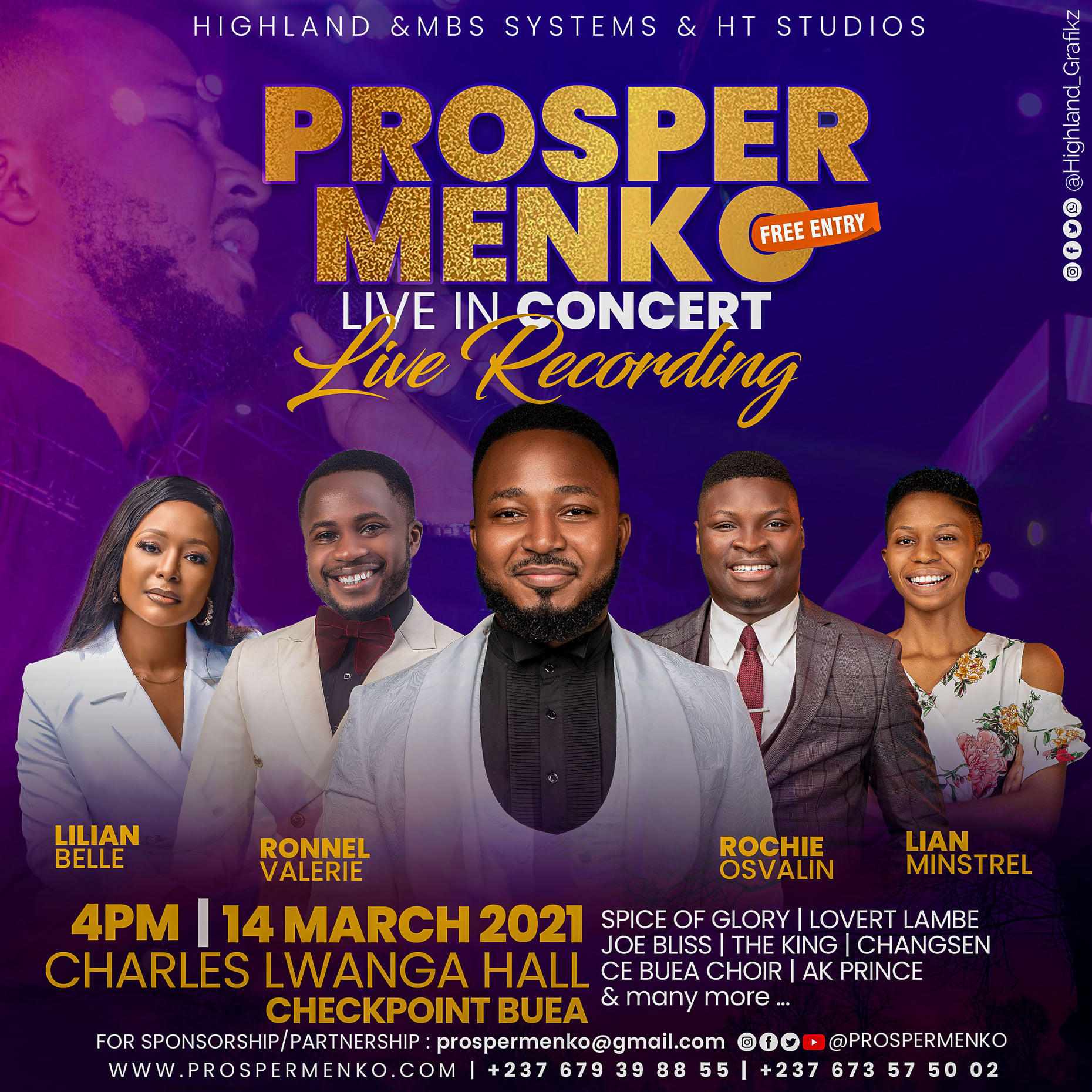 Prosper Menko Live In Concert