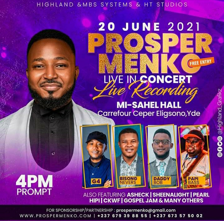 Prosper Menko Live in concert live recording