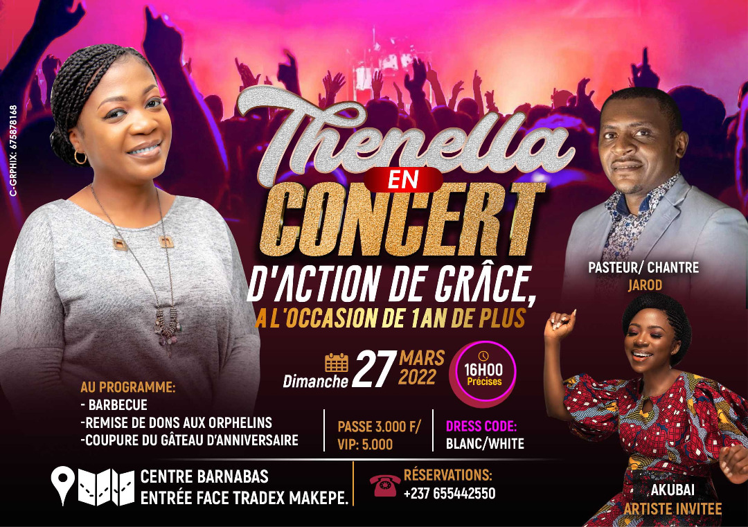 Thenella en concert d'action de gr&acirc;ce