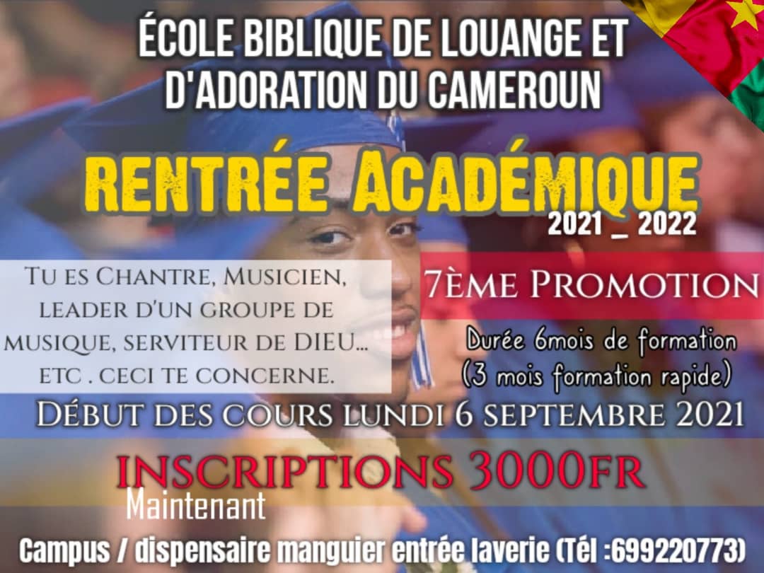 Bible School of Praise and Worship of Cameroon, back to school almost!