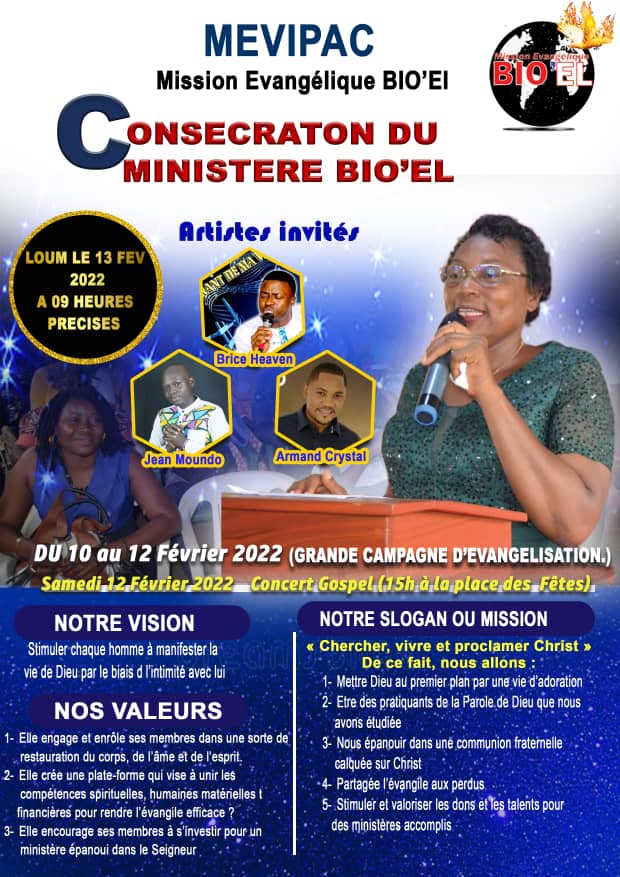 Consécration du Minist&egrave;re Bio'El