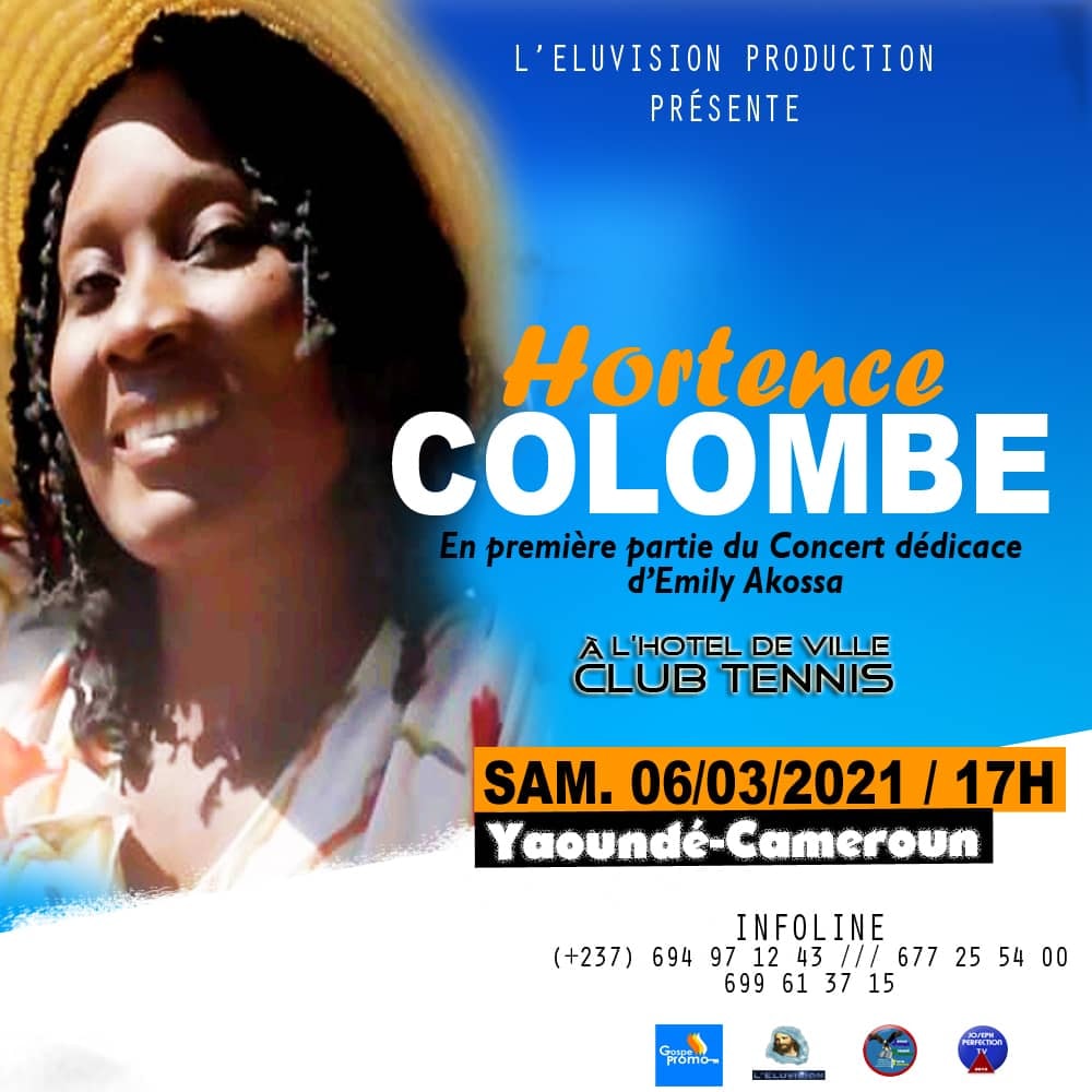 Hortence Colombe in the first part of the dedication concert of Emilly Akossa