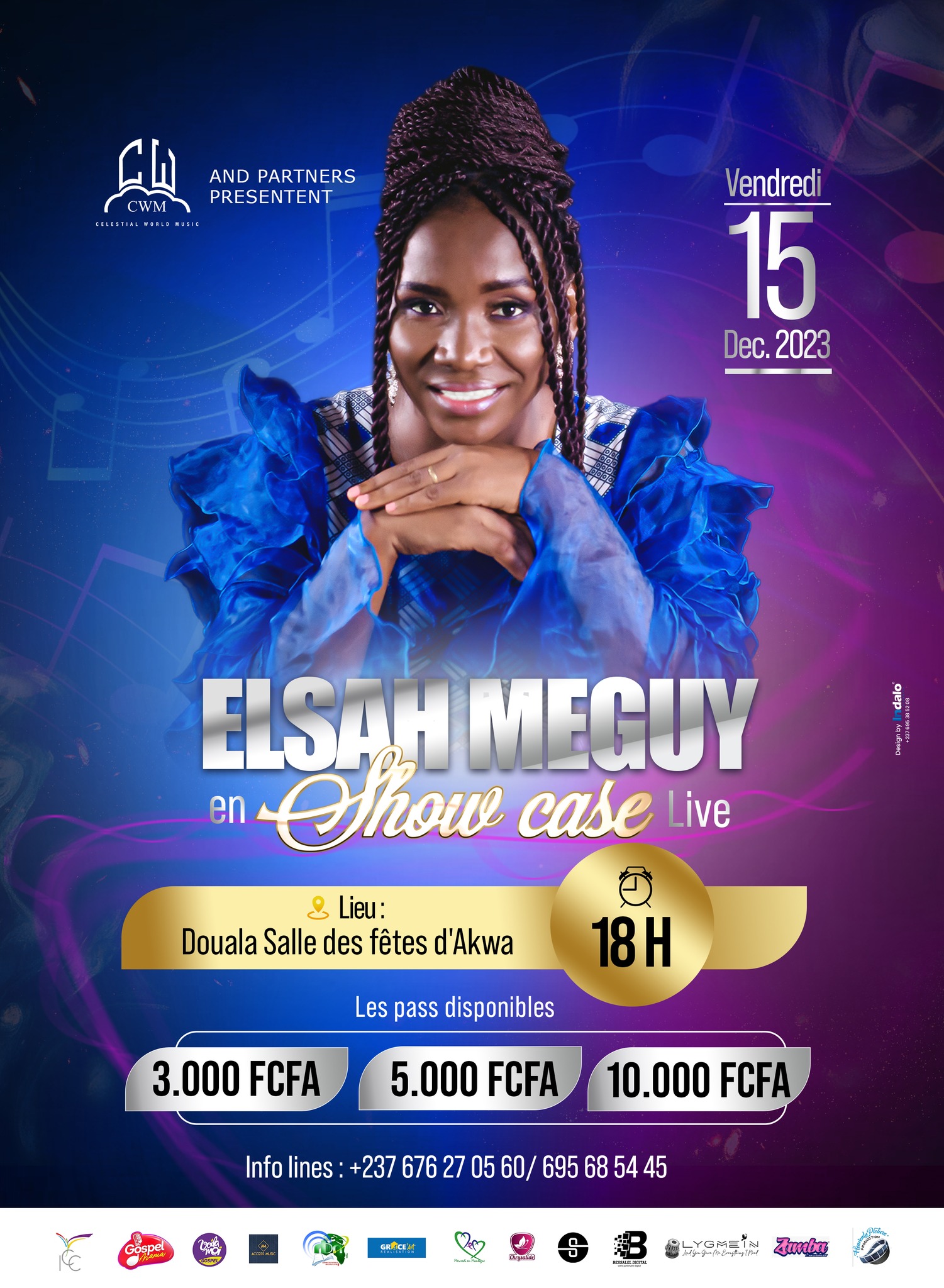 Elsah Meguy en showcase &agrave; la salle des f&ecirc;tes d'Akwa