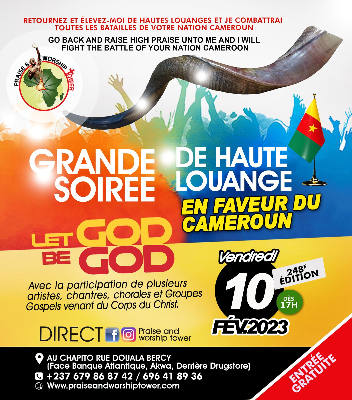 248e édition des soirées de hautes louanges en faveur du Cameroun