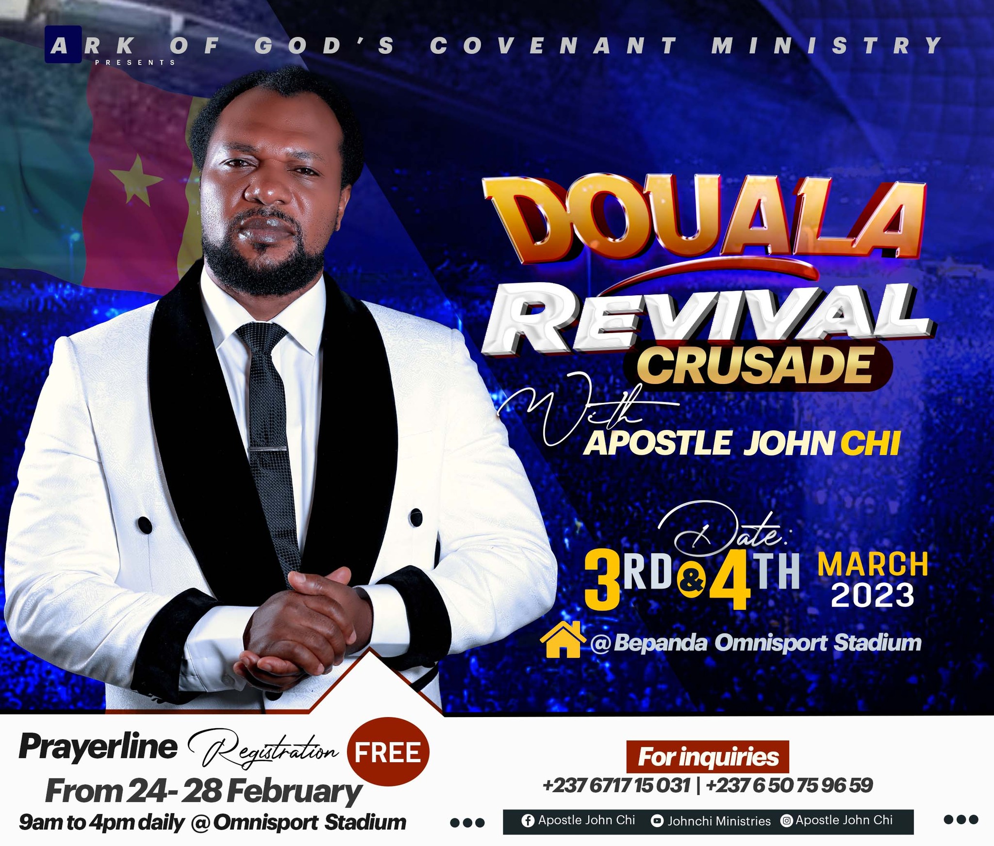 Douala revival Crusade with Apostle Jon Chi