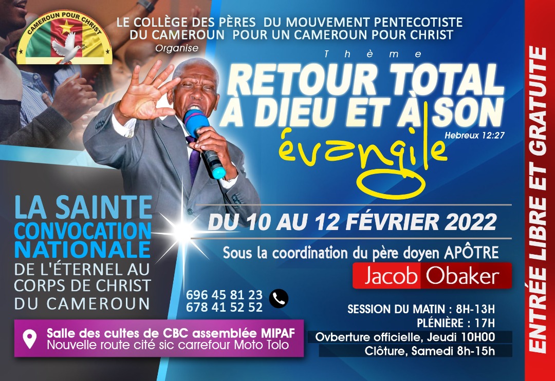 La sainte convocation nationale de l'Eternel