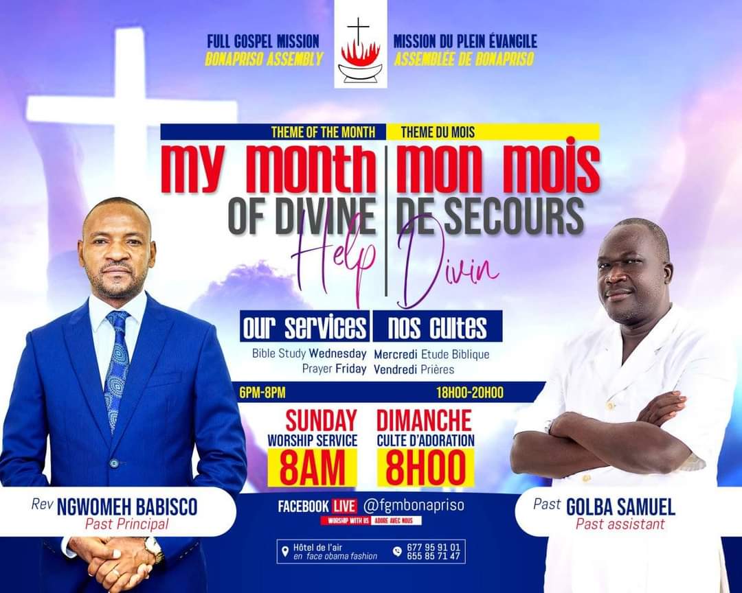 Mois de secours divin &agrave; la Mission du Plein Evangile Bonapriso