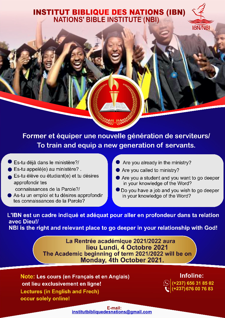 Academic start at the Institut Biblique des Nations (IBN)