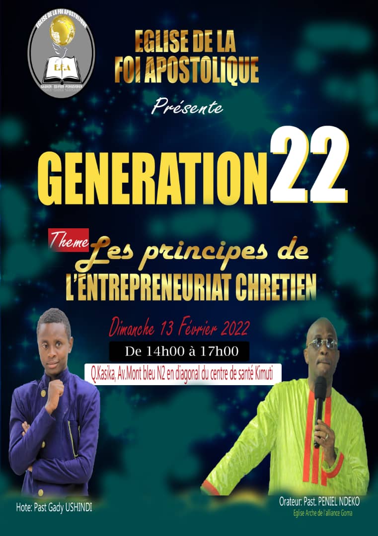 Génération 22 : principes de l'entrepreneuriat chrétien
